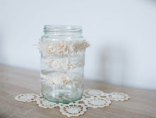 Load image into Gallery viewer, Cream Dainty Tie Backs with stretch ties