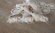 Load image into Gallery viewer, Cream Dainty Tie Backs with stretch ties
